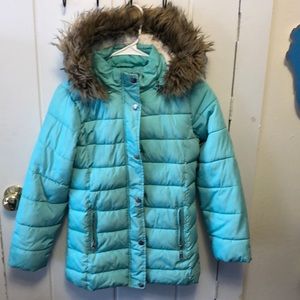 COAT SALE! Justice, 8/10, Girls, Teal winter coat